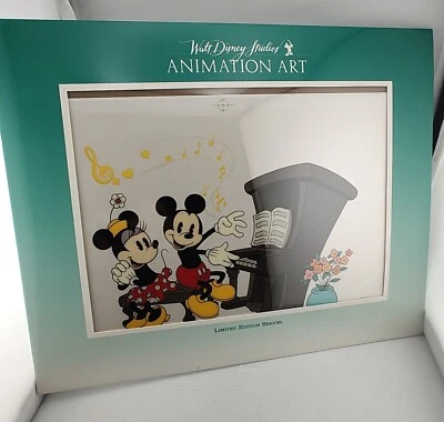 Arte de animación de Walt Disney Studios Sericel Mickey Minnie Mouse música para mis oídos Foto 1 de 2