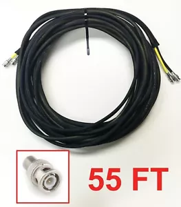 Black and Yellow 55' Foot Male M-M BNC Shielded Precision Video Cable - Picture 1 of 1