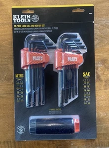 Klein Tools BLS22H Long Ball-End Hex Key Set with Handle, SAE and Metric, 22 Pc. - Picture 1 of 2