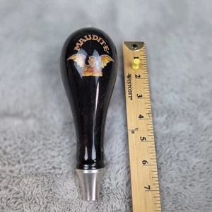 Beer Tap Handle Unibroue Maudite Strong Red Ale Quebec Canada - Picture 1 of 5