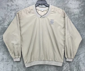 VTG Nicklaus Men's Pullover Windbreaker XL Beige Golf Whistling Straits Logo - Picture 1 of 9