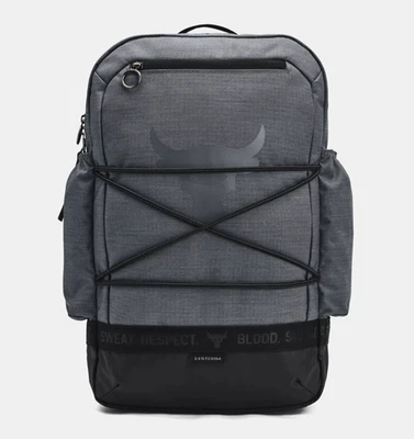 Under Armour UA Project Rock Brahma Mochila Bolso de Entrenamiento Gris Negro 1372291 Nuevo con Etiquetas Foto 1 de 4