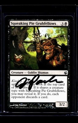 MTG Magic The Gathering MOR AP Artist Proof Auto #78 Squeaking Pie Grubfellows - Image 1 of 2
