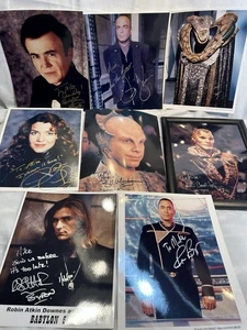 Babylon 5 signierte Fotos Lot Sammlung 8 Schauspieler personalisiert an Mike - Bild 1 von 19