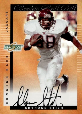 SHYRONE STITH 2000 SCORE ROOKIE ROLL CALL on card RC AUTO  /50 !! 🔥🔥 VA TECH - Image 1 of 2