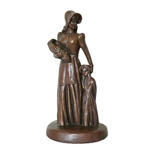 Largo Original Western Skulptur, Frau mit Baby und Kind, signierte Statue 12,5" - Bild 1 von 9