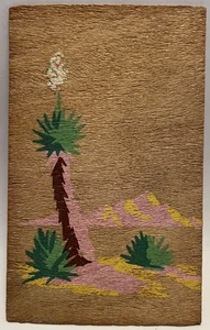 Postal vintage de madera de yuca 1940, buena suerte - Imagen 1 de 2