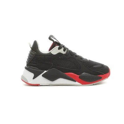 Zapatillas informales PUMA RsX Road con cordones para jóvenes niños negras y rojas 38688601 Foto 1 de 4