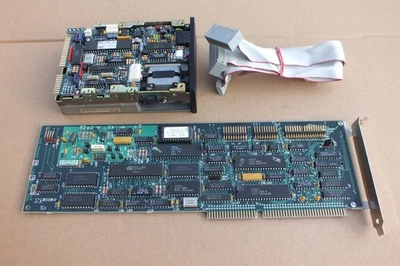 MFM-Festplatte Miniscribe-8425 und XEBEC MFM Controller mit Kabeln - Bild 1 von 4