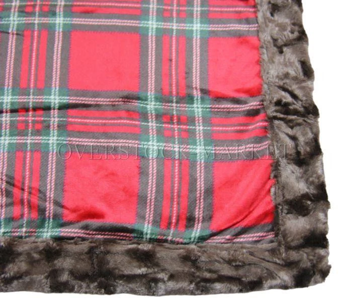 NEW! CUDDL DUDS LIGHTWEIGHT SOFT SILKY PLUSH THROW WITH FAUX FUR TRIM! 50" X 60" - Imagem 1 de 1