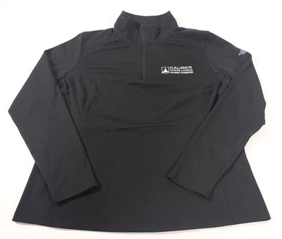 Pullover para mujer The North Face negro con cremallera en cuarto logotipo corporativo talla XL Foto 1 de 4