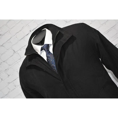 Giorgia Armani Jacket Fur Lined Jacket Men Size Large Inside Fleece Black  - Image 1 of 4