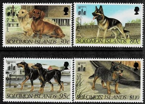 SOLOMON ISLANDS - 1994 DOGS - Sc# 841/844 - SI 82 - Picture 1 of 1