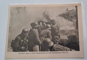 AK Heer Wehrmacht Artillerie Straßenkämpfe 2.WK Drittes Reich selten - Bild 1 von 2