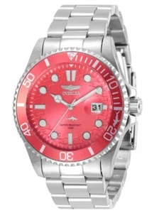 Invicta Unisex 43mm Pro Diver Subtle Red Dial & Bezel 32054 - NEEDS BATTERY - Picture 1 of 2