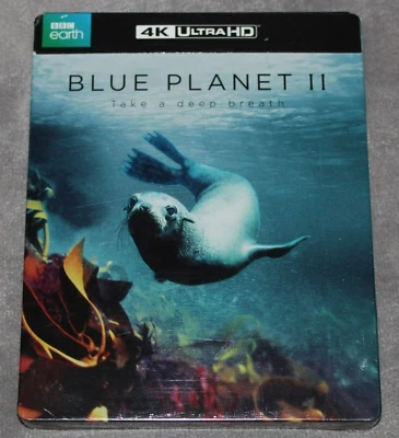 BLUE PLANET II 2 4K Ultra HD Blu-ray STEELBOOK David Attenborough BBC Earth NEW - Image 1 of 2