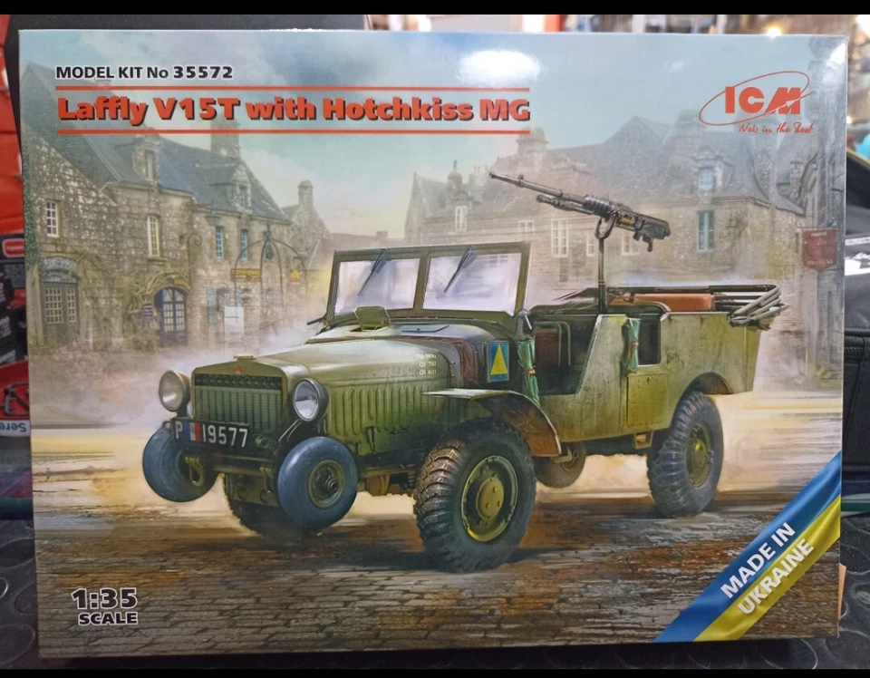 Laffly V 15t With Hotchkisd MG 1/35 Made Ukraine Model Kits No. 35572 Modellismo - Immagine 1 di 1