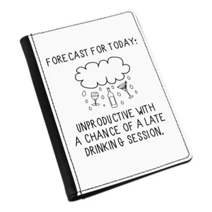 Forecast For Today Passport Holder Cover Case Wallet - Funny Weather Joke - Picture 1 of 1