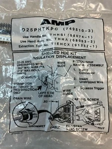 Nuevo Amplificador D25PHTKPC 749810-3 Kit HDE Blindado, Enchufe D-Sub Macho 25 Posiciones IDC - Imagen 1 de 2