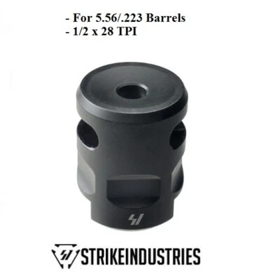 Strike Industries WarHog Comp Muzzle Brake Compact for 223/ 556/ 22LR 1/2x28 NEW