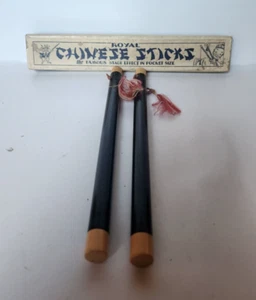 Palos chinos reales Magic Trick 1950 vintage con caja original   - Imagen 1 de 5