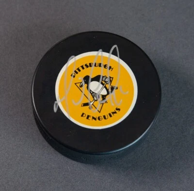 Mario Lemieux - Pittsburgh Penguins - disco de hockey firmado - PSA/DNA Foto 1 de 2