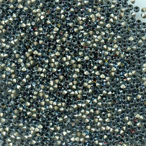 1028 PP14 SN ***88 STRASS SWAROVSKI fond conique 2,05mm  CRYSTAL SILVER NIGHT  F - Picture 1 of 4
