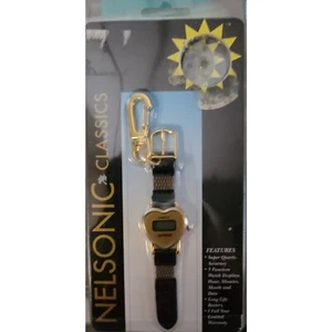 Nelsonic Classics Keychain Quartz 5 Function Watch Display Heart Collectible - Picture 1 of 6
