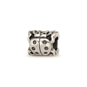 Reflection Beads Sterlingsilber Antik Veredlung 2-Sided Marienkäfer Perlen - Bild 1 von 6