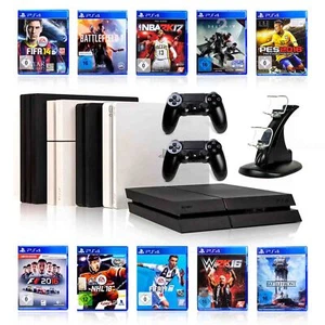 Sony Playstation 4 Konsole SLIM PRO optional mit Controller / Spiel Zustand gut - Bild 1 von 8