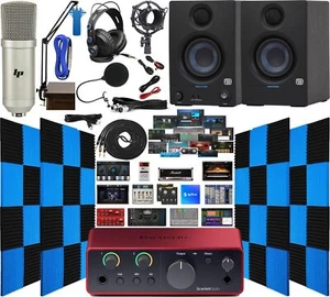 Focusrite Scarlett Solo 4th Gen 2x2 Audio Interface Full Studio Bundle - Picture 1 of 9