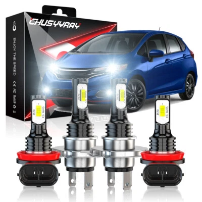 Kit combinado de faros LED altos bajos + focos antiniebla 9003+H11 para Honda Fit 2007-2020 Foto 1 de 4