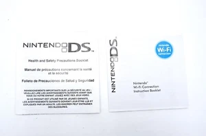 Nintendo DS - Gesundheits- und Sicherheitsvorkehrungen + NUR WLAN-Handbuch! - Bild 1 von 2