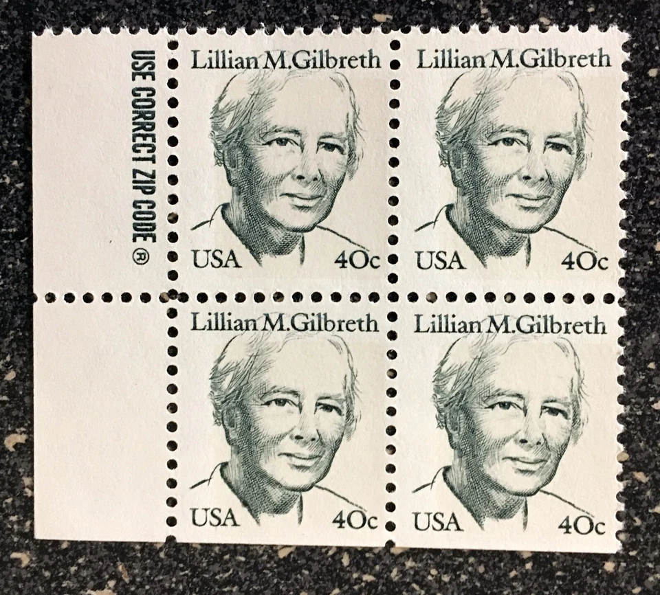 USA1984 #1868 40c Lillian M Gilbreth - Zip Block of 4 - Great Americans  Mint - Image 1 of 1