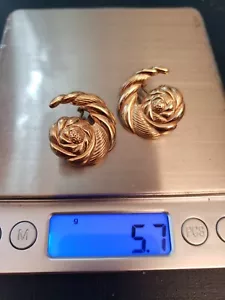 14 K Gold Earrings 5.7 grams TESTED - Picture 1 of 10