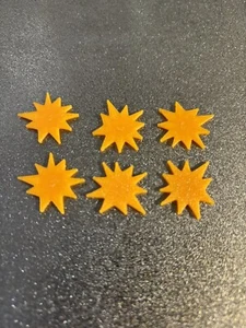 6 x Blast Markers For War Games - Warhammer 40K & Various Table Top Games - Picture 1 of 6