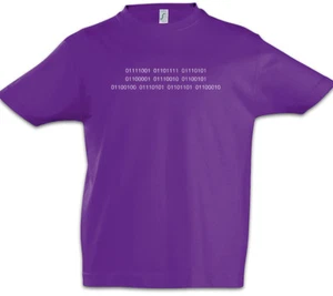 You Are Dumb Boys T-Shirt Fun Geek Nerd Binary Code Programmer Computer Science - Picture 1 of 1