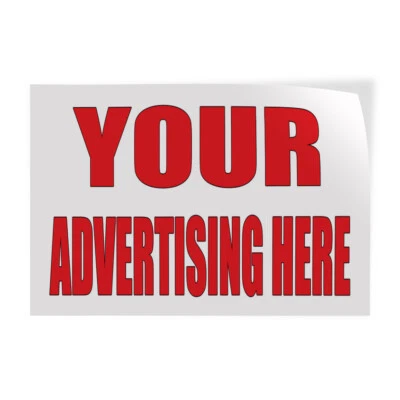 Decal Stickers Your Advertising Here Auto Body Shop Car B Vinyl Store Sign Label - Image 1 of 4