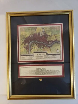1707 Pieter Van Der Aa Limited Edition Map England River Thames London 292/400 - Image 1 of 4