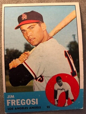 1963 Topps Jim Fregosi Baseball Card #167 Angels Shortstop Low Grade Front Stain - Image 1 of 4