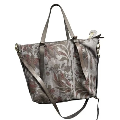 Caterina Lucchi Gray Leather Convertible Crossbody - Image 1 of 4