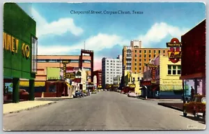 Postcard Texas Corpus Christi TX Chaparral Street - Picture 1 of 2