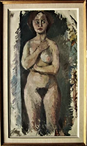 Paul Botvid Kihlman *1930, desnudo femenino de pie, fechado 1949 - Imagen 1 de 8