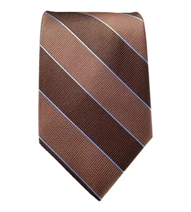 🆕️€80 BROOKS BROTHERS Brown Regimental Striped Silk Tie USA 58"/3.75" NWT - Picture 1 of 5