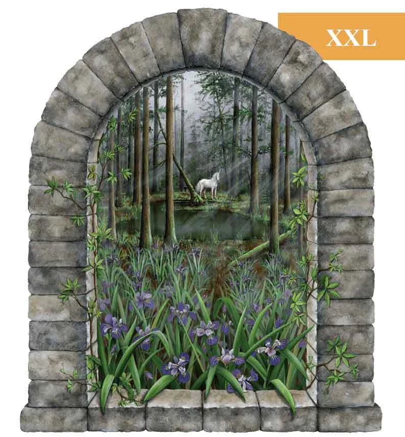 Wandsticker Kinderzimmer Fenster Einhorn Fabelwesen selbstklebend Wandaufkleber  - Bild 1 von 1