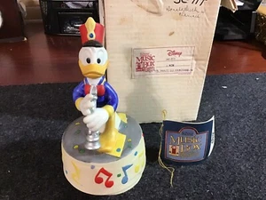 Vintage Disney Schmid Donald Duck Music Box When The Saint’s Go Marching In - Picture 1 of 4