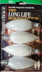 12-bulb pack Great Value light Bulbs Candelabra Base Daylight 60w - Picture 1 of 4