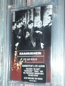 RARE ORIGINAL RAMMSTEIN LIVE AUS BERLIN CASSETTE TAPE USA ED HYPE STICKER SEALED - Picture 1 of 4