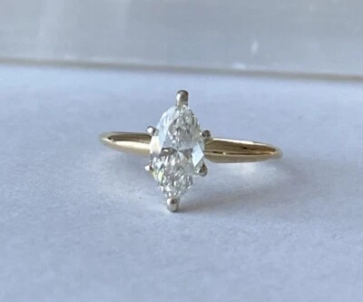 14kt Yellow Gold 0.96 Ctw Diamond Engagement Ring Size 6 3/4 - Image 1 of 4