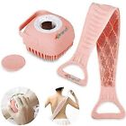 Silicone Body Back Scrubber & Double Side Bathing Brush For Deep Cleaning  2Pcs